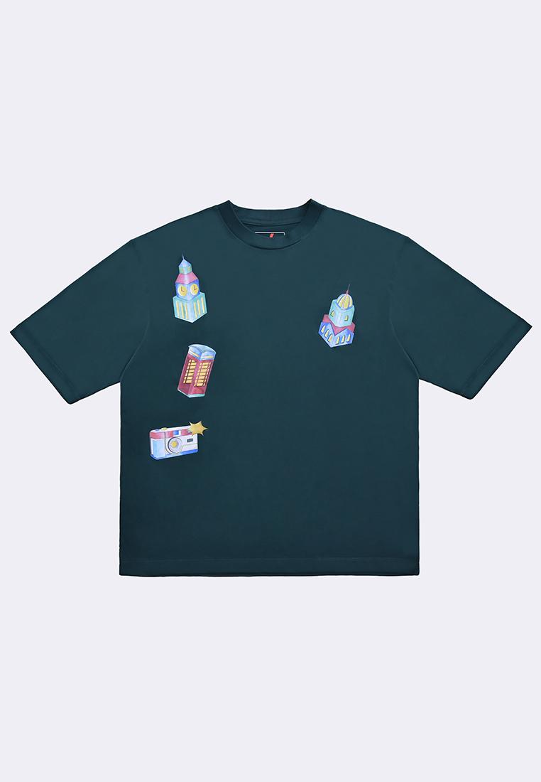 Men's Round Neck Graphic T-Shirt