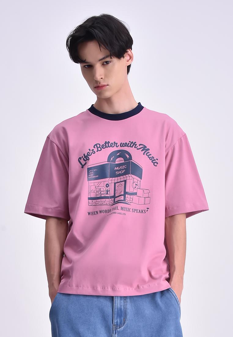 Men's Crew Neck Graphic T-Shirt