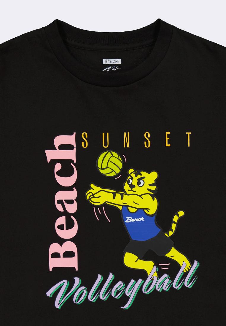 #BENCH x Jeff Cole Men's Sunset Beach Volleyball Graphic T-Shirt