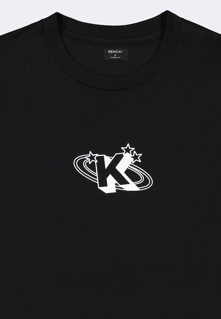 Bench x Kim Soo Hyun Men's Round Neck Graphic Shirt