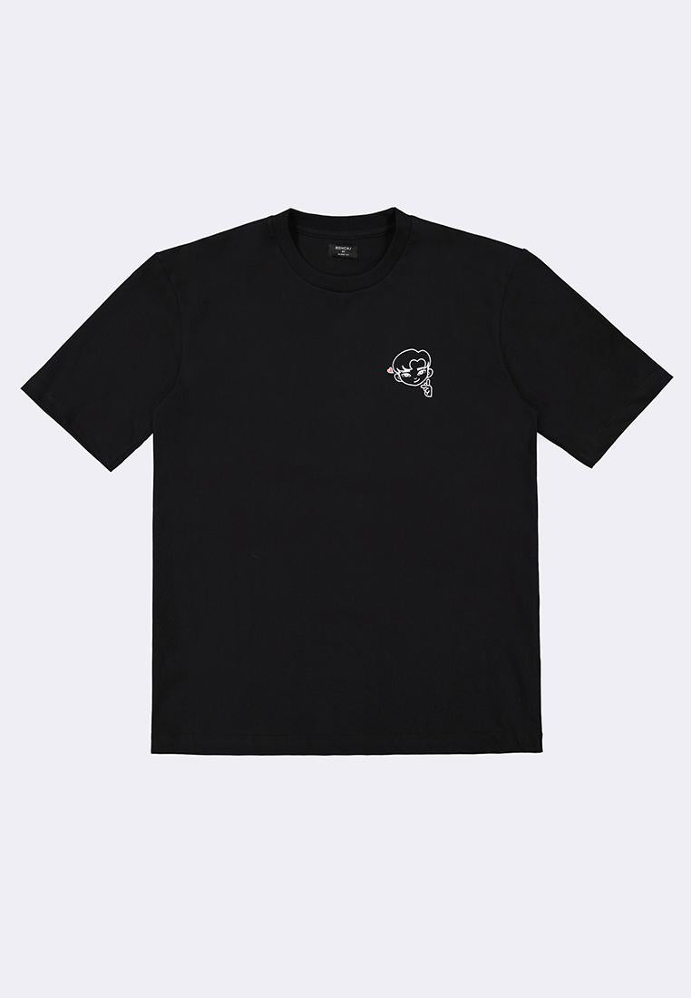 Bench x Kim Soo Hyun Men's Round Neck Graphic Shirt