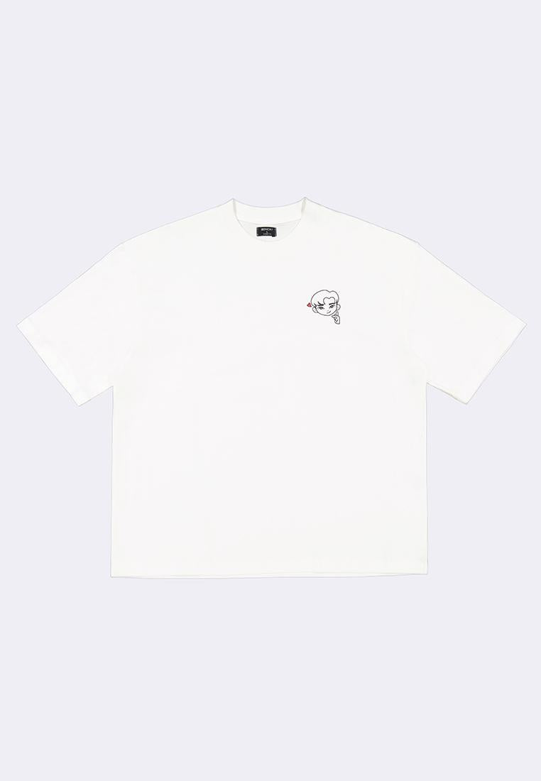 Bench x Kim Soo Hyun Men's Round Neck Graphic Shirt