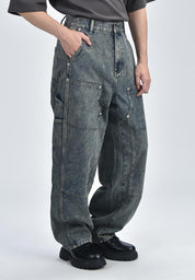 Men's Wide Leg Tapered Pants