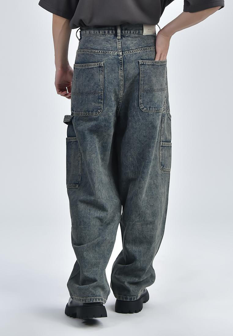 Men's Wide Leg Tapered Pants