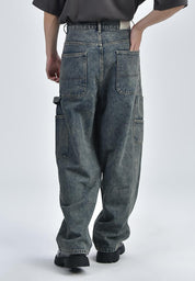 Men's Wide Leg Tapered Pants