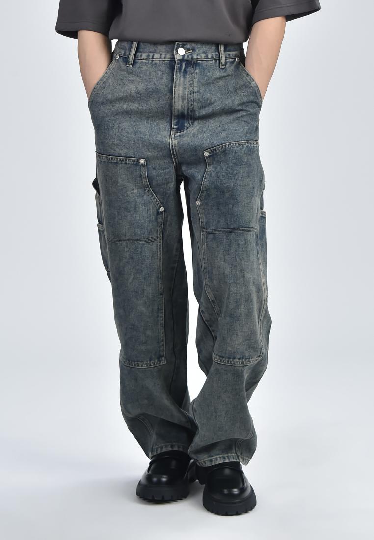 Men's Wide Leg Tapered Pants