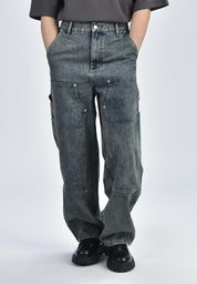 Men's Wide Leg Tapered Pants