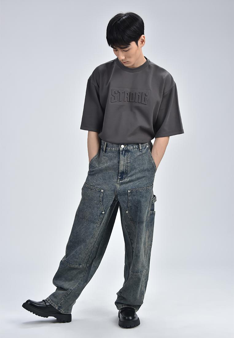 Men's Wide Leg Tapered Pants
