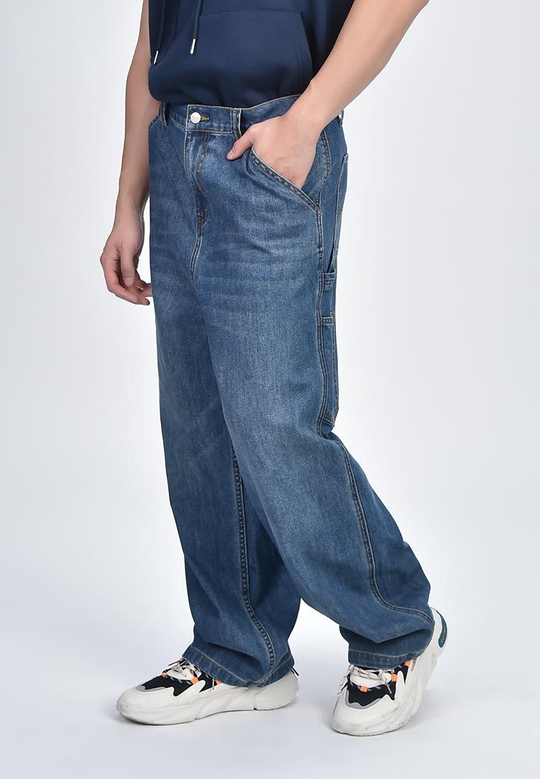 Men's Wide Leg Denim Pants