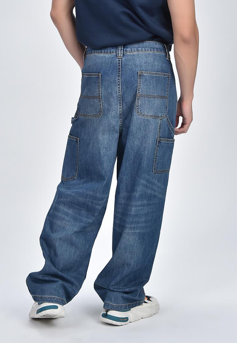 Men's Wide Leg Denim Pants