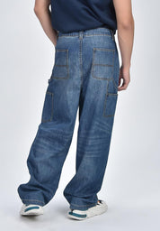 Men's Wide Leg Denim Pants
