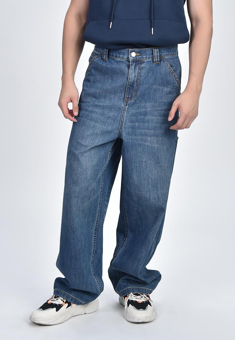 Men's Wide Leg Denim Pants