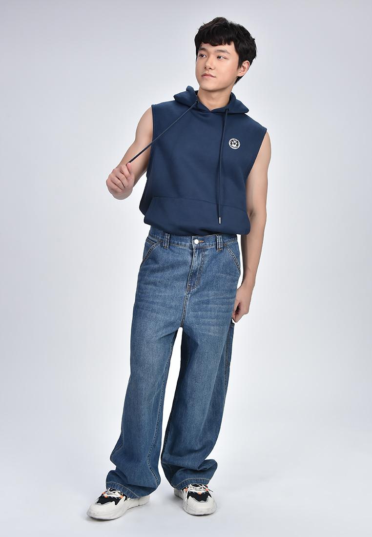 Men's Wide Leg Denim Pants