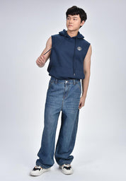 Men's Wide Leg Denim Pants