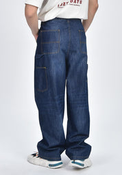 Men's Wide Leg Denim Pants
