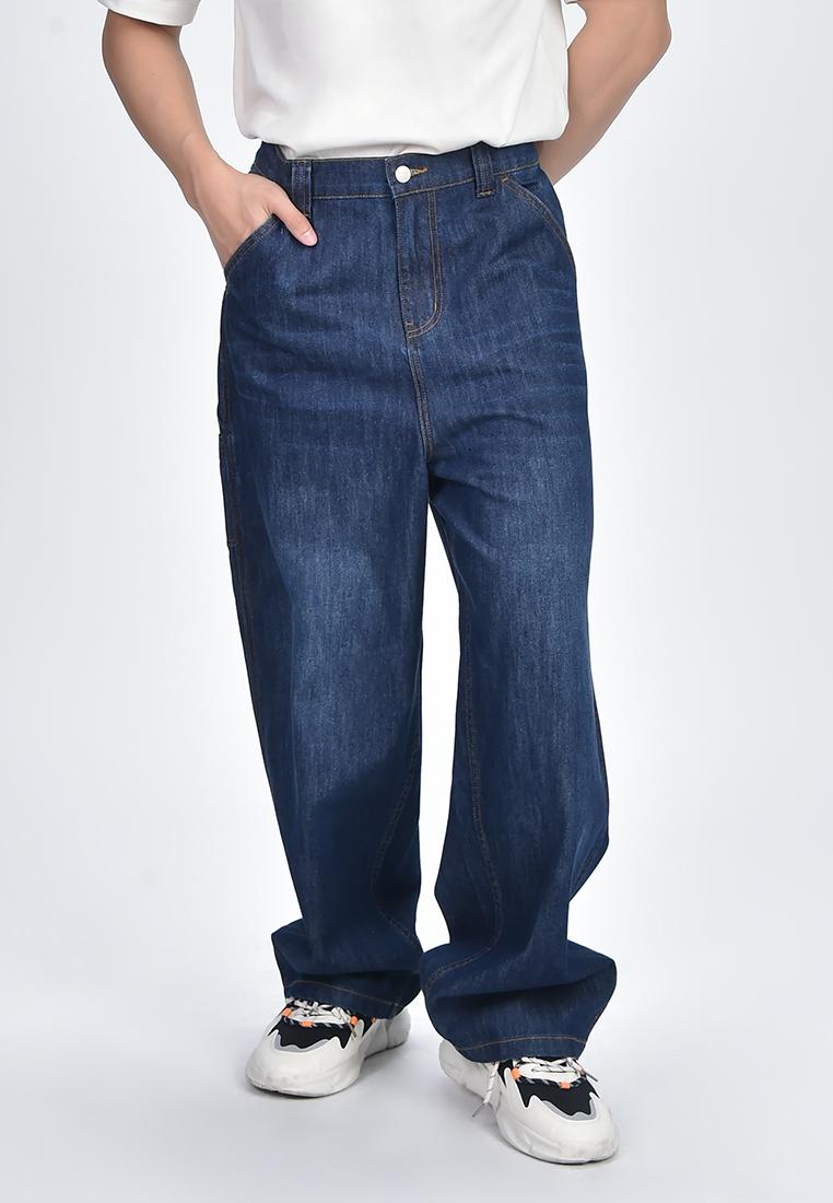 Men's Wide Leg Denim Pants
