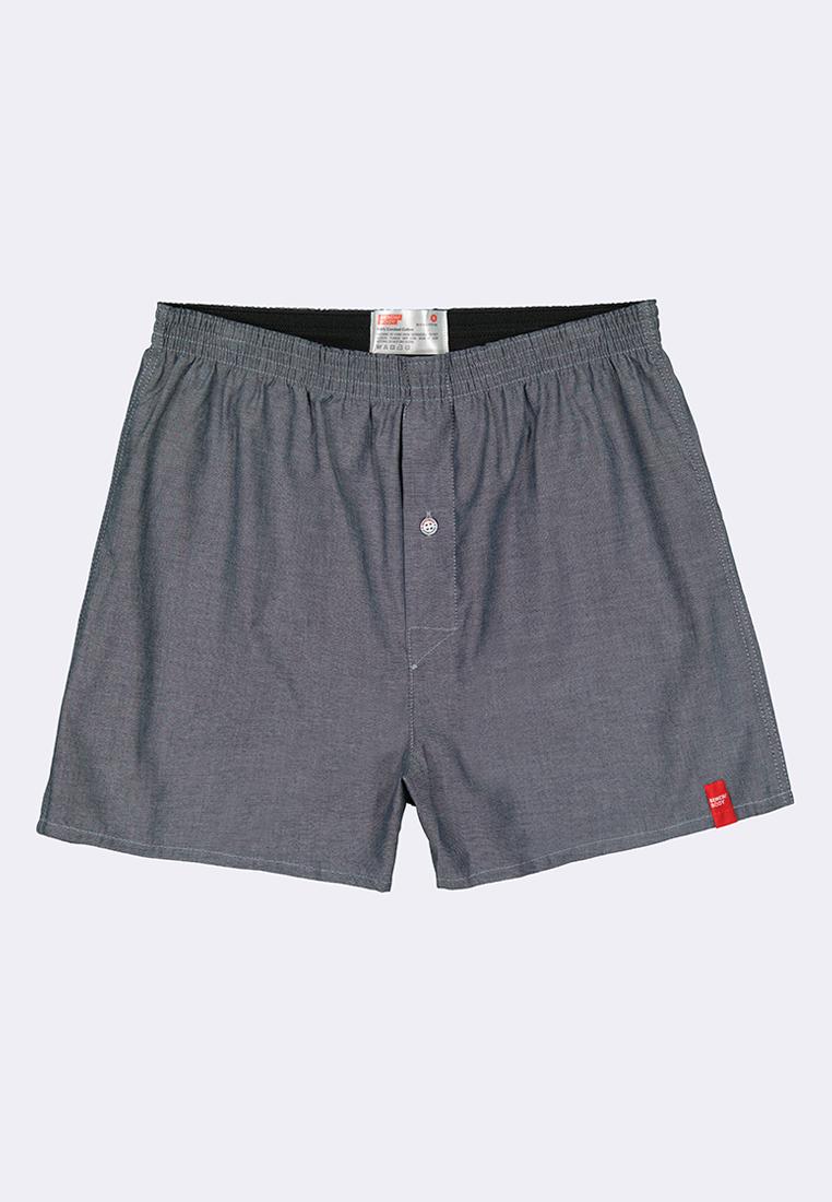 Men's Woven Boxer Shorts With Comfort Waistband