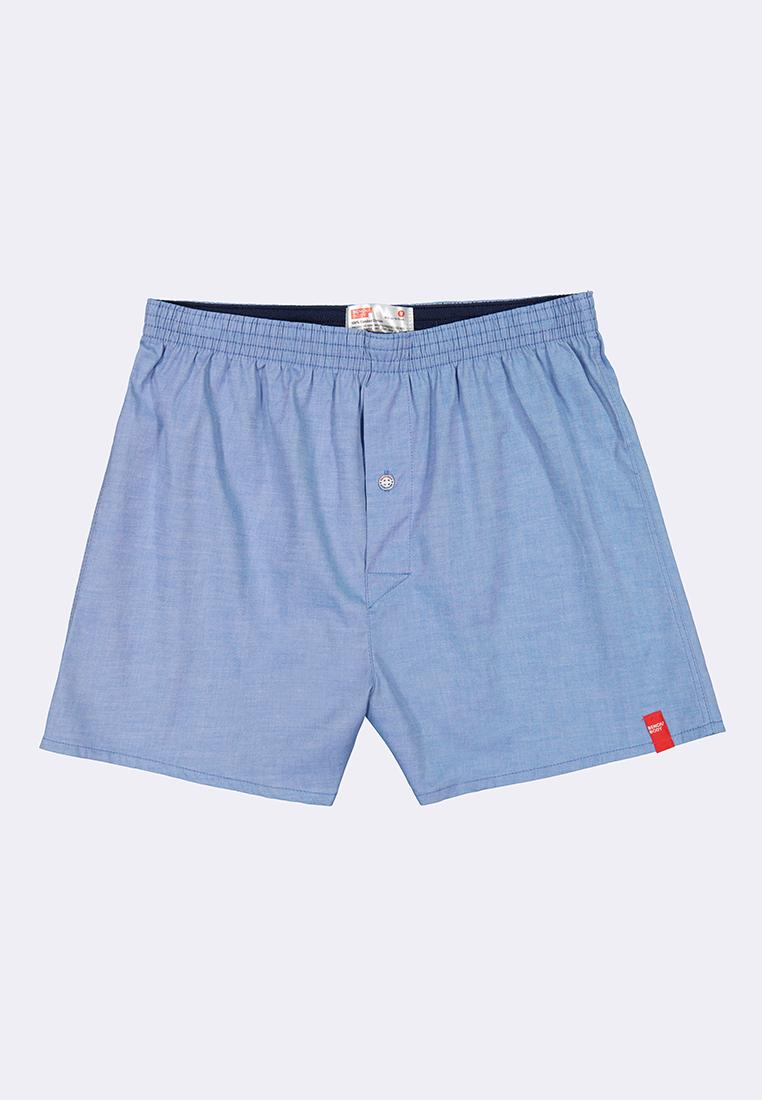 Men's Woven Boxer Shorts With Comfort Waistband