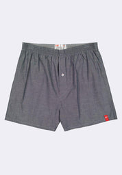 Men's Woven Boxer Shorts With Comfort Waistband