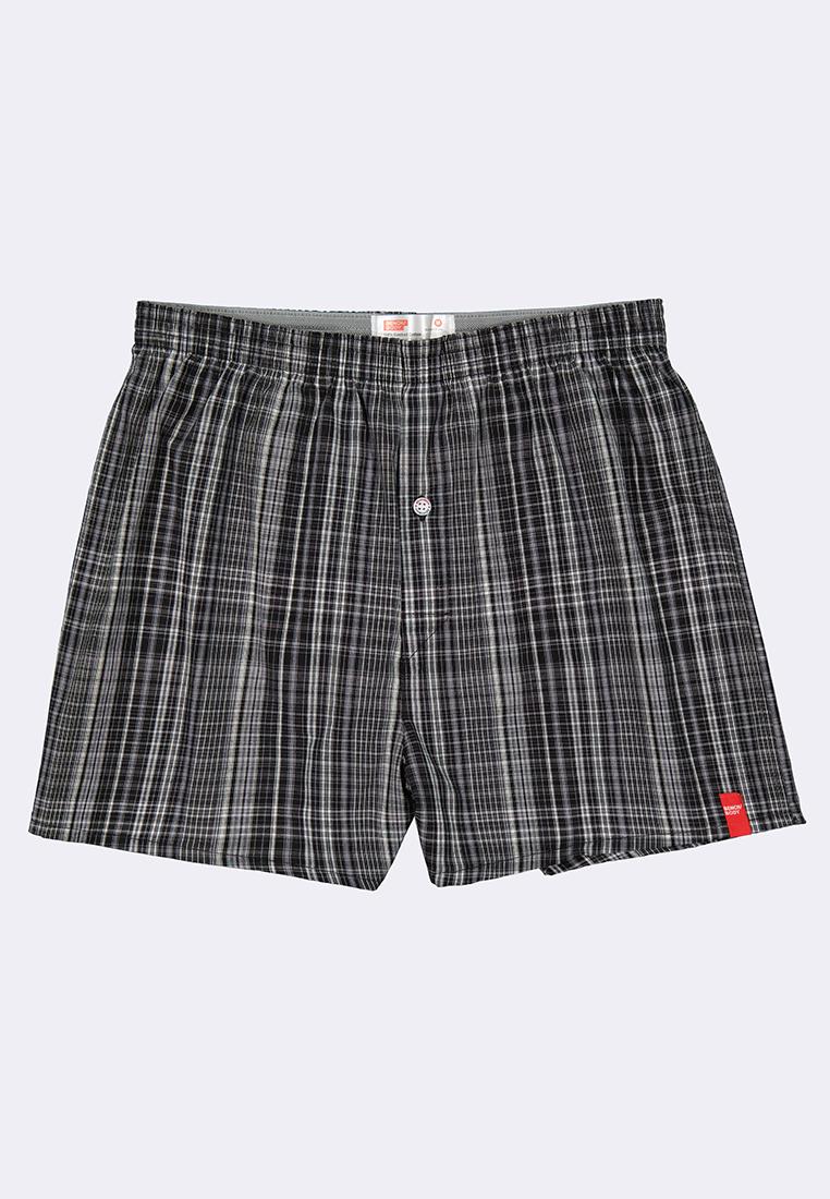 Men's Woven Boxer Shorts With Comfort Waistband