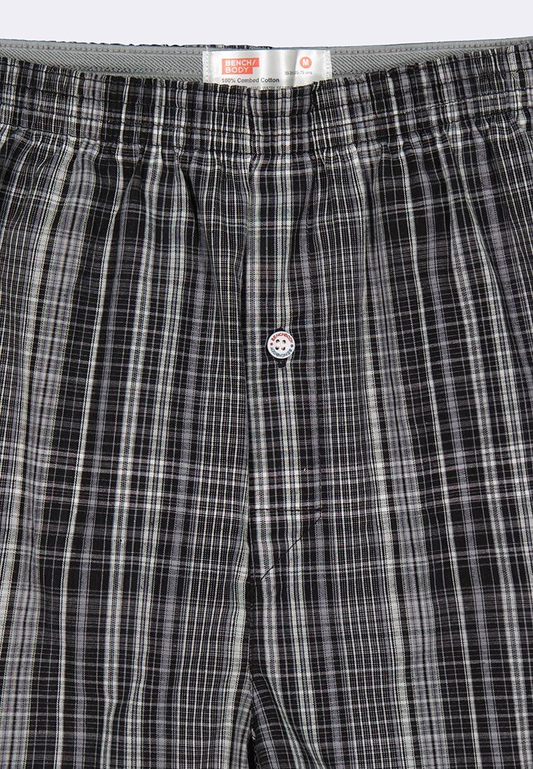 Men's Woven Boxer Shorts With Comfort Waistband