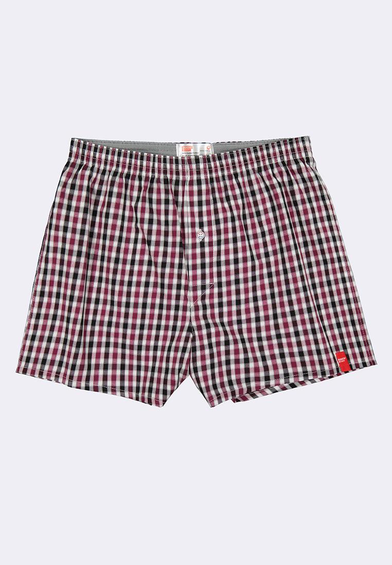 Men's Woven Boxer Shorts With Comfort Waistband
