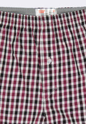 Men's Woven Boxer Shorts With Comfort Waistband