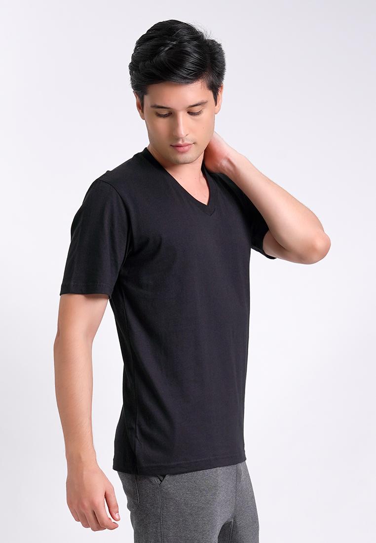 Black Deep V-Neck