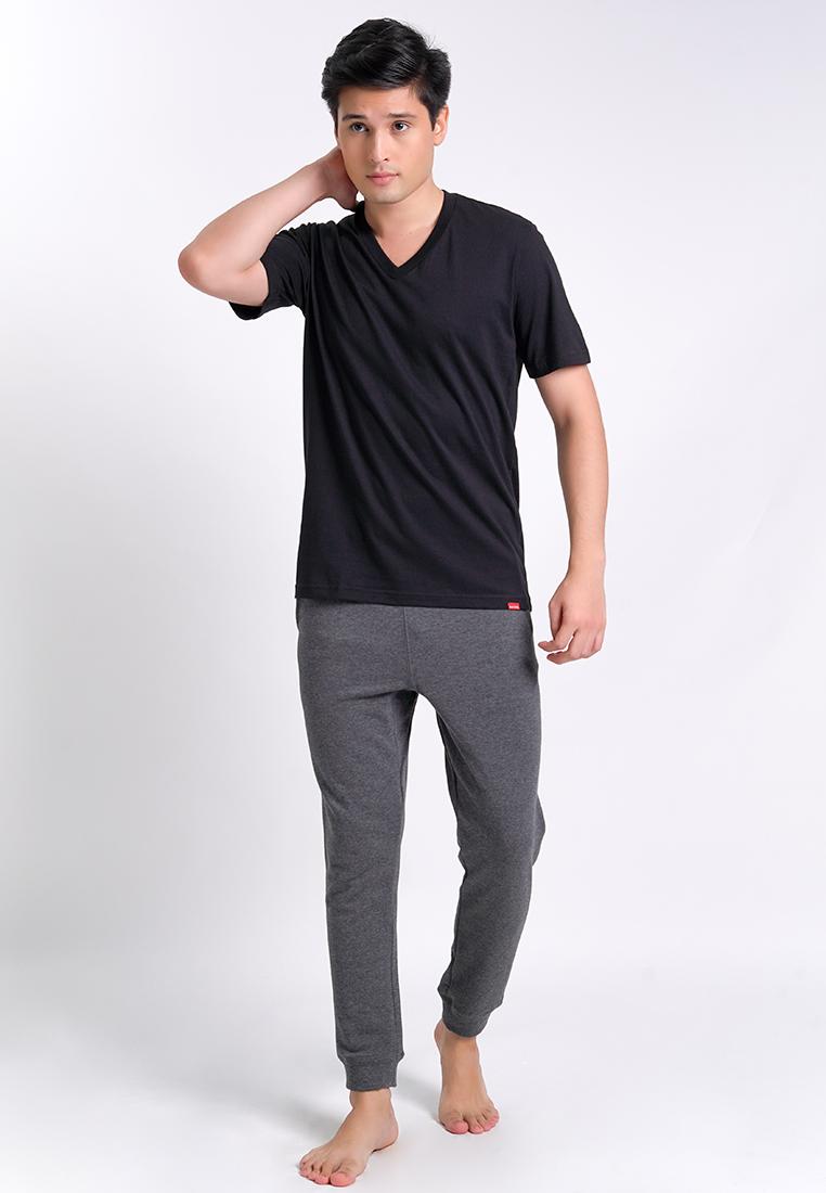Black Deep V-Neck