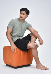 Men's Cuffed Round Neck T-Shirt