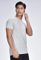 Men's Cuffed Round Neck T-Shirt