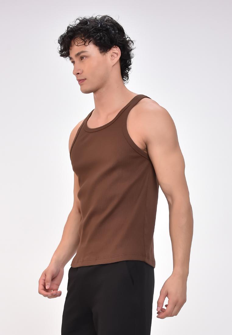 Men's Ribbed Sando Tank Top