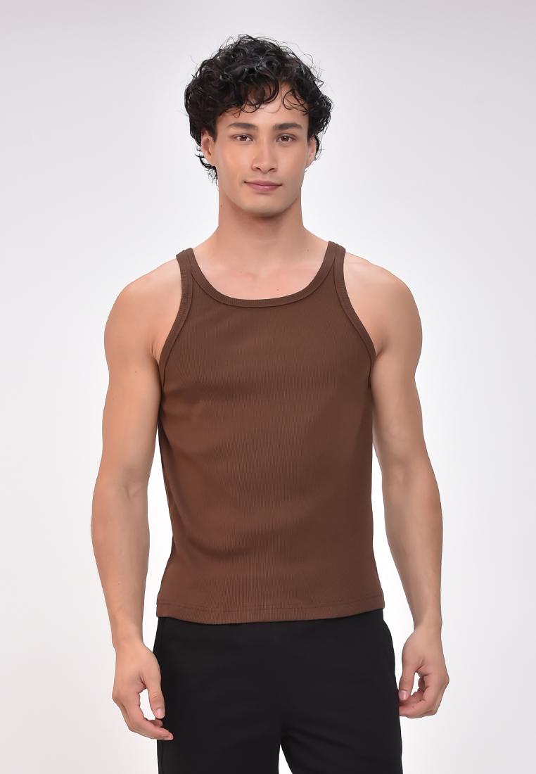 Men's Ribbed Sando Tank Top