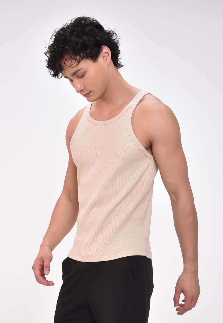 Men's Ribbed Sando Tank Top