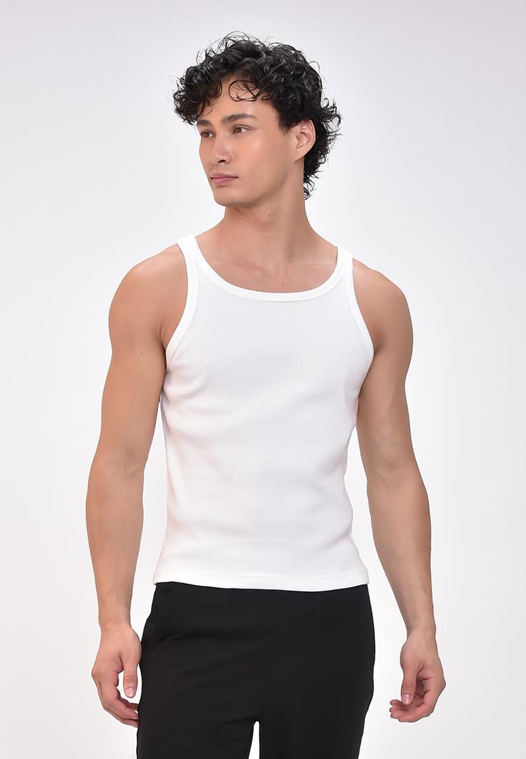 Men's Ribbed Sando Tank Top