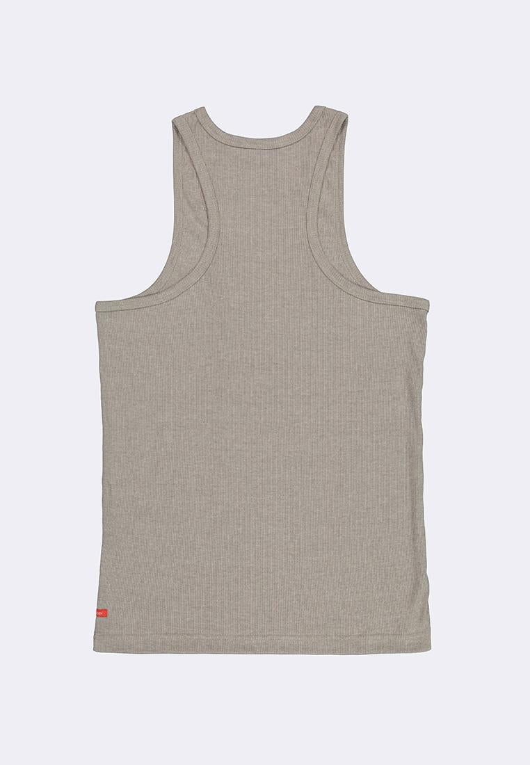 Men's Ribbed Racer Back Tank Top