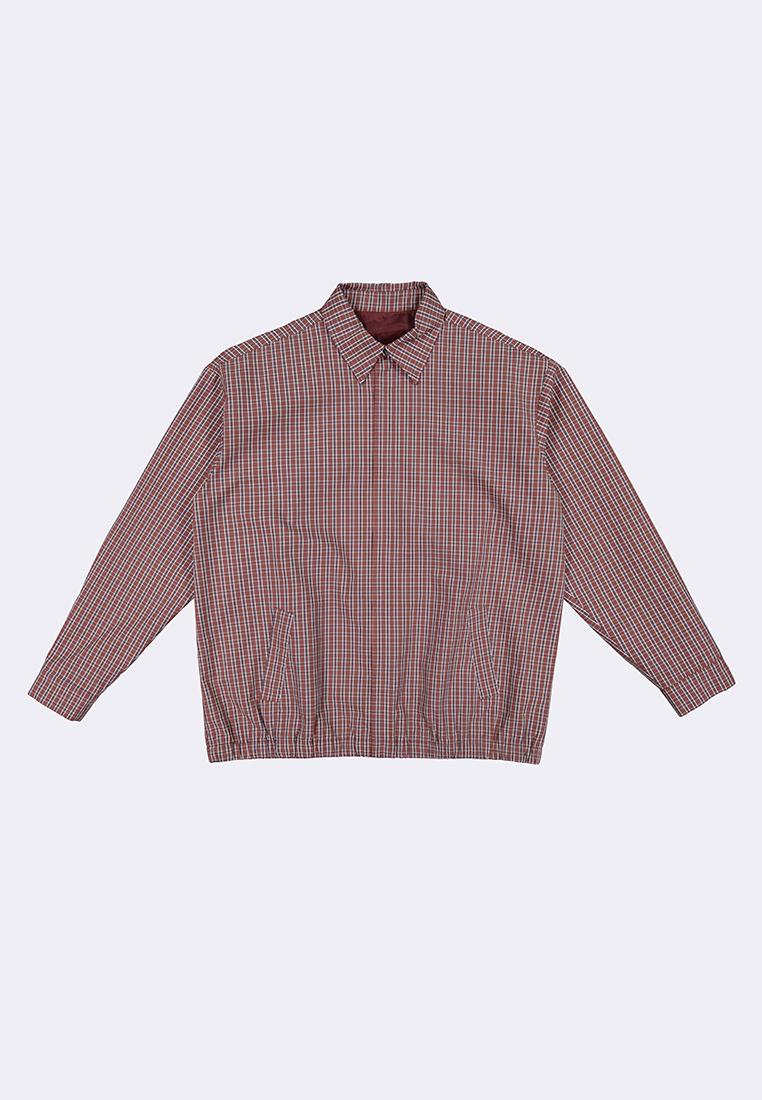 Bench x Kim Soo Hyun Men's Checkered Button-Up Jacket