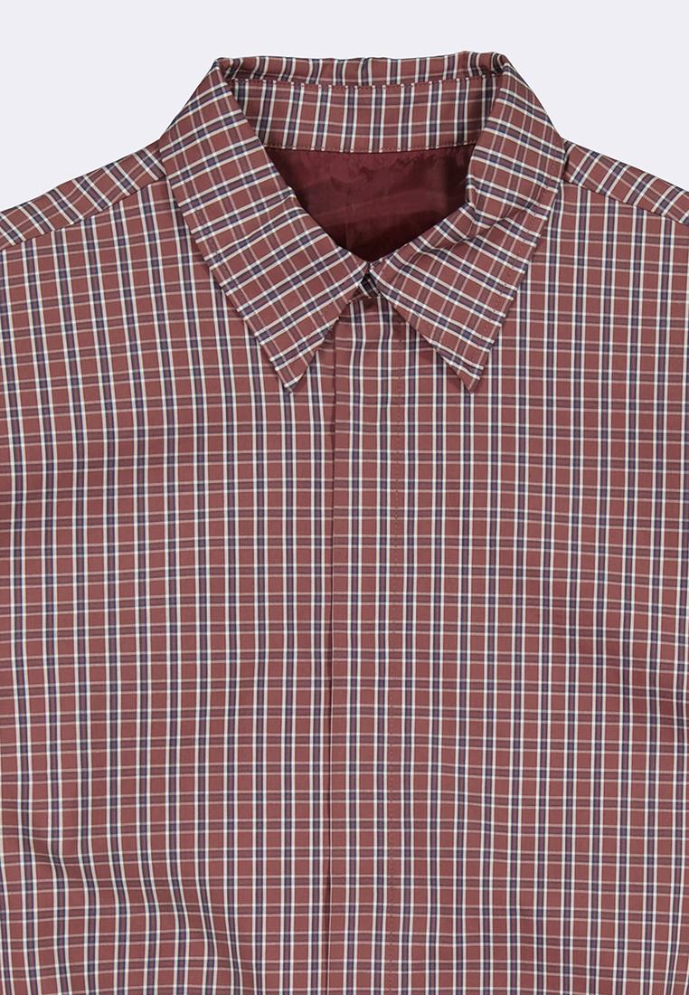 Bench x Kim Soo Hyun Men's Checkered Button-Up Jacket