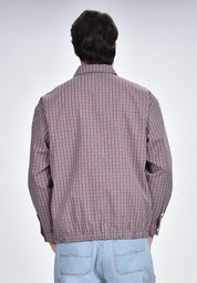 Bench x Kim Soo Hyun Men's Checkered Button-Up Jacket