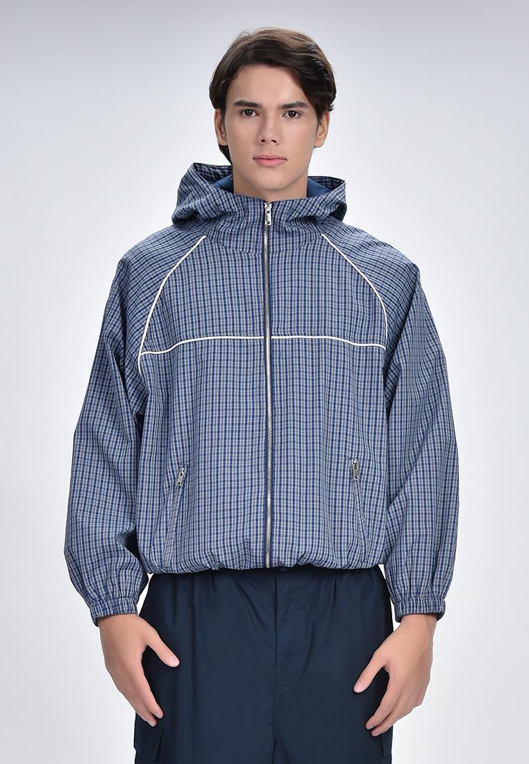 Men's Plaid Hoodie Jacket
