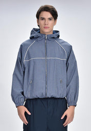 Men's Plaid Hoodie Jacket