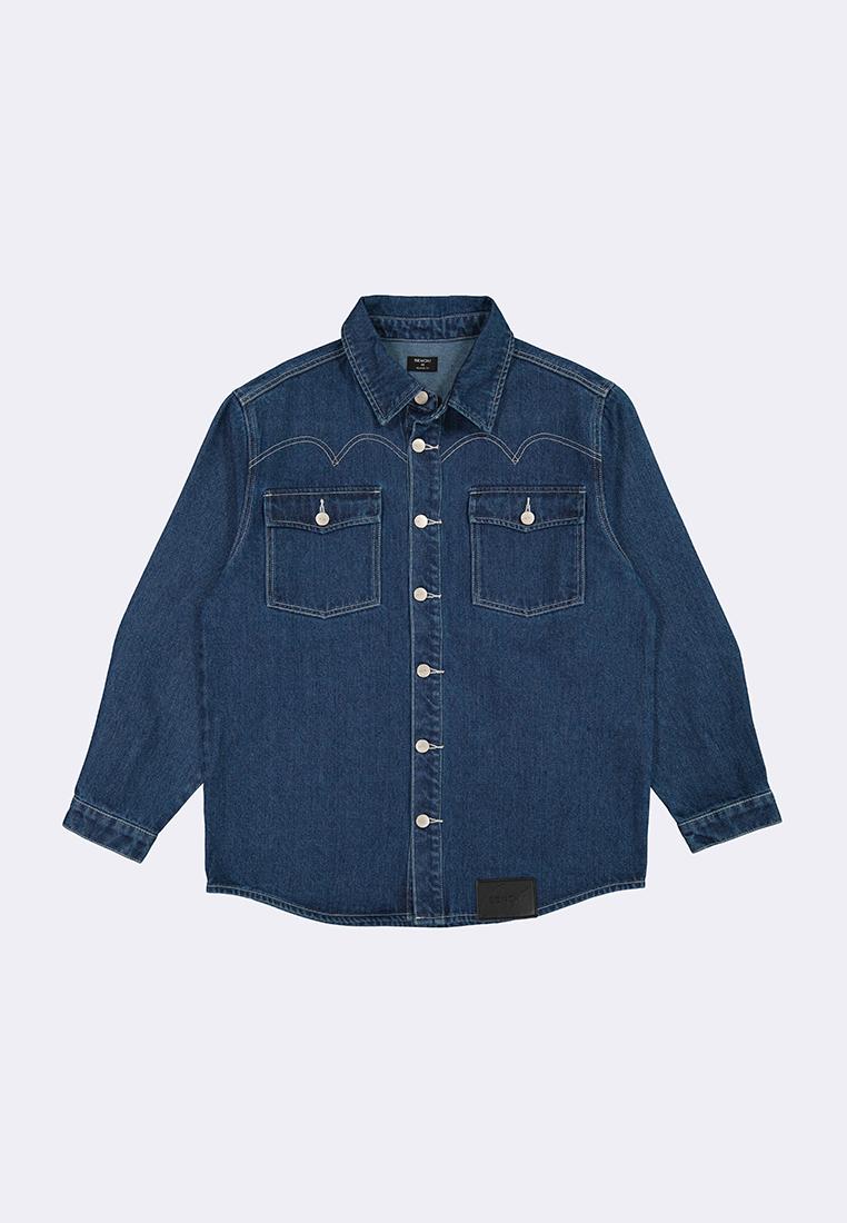 BENCH x CHRISNICK Men's Denim Long Sleeve Button Down Shirt