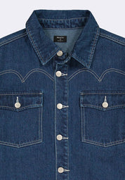 BENCH x CHRISNICK Men's Denim Long Sleeve Button Down Shirt
