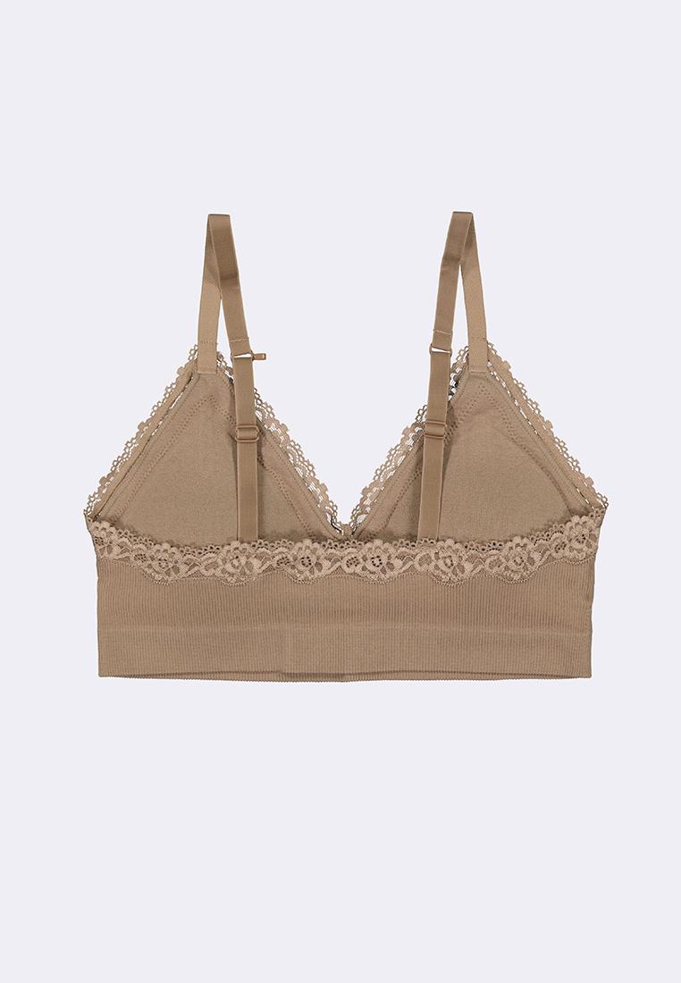 Women's Seamless Lace Triangle Bralette