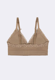 Women's Seamless Lace Triangle Bralette