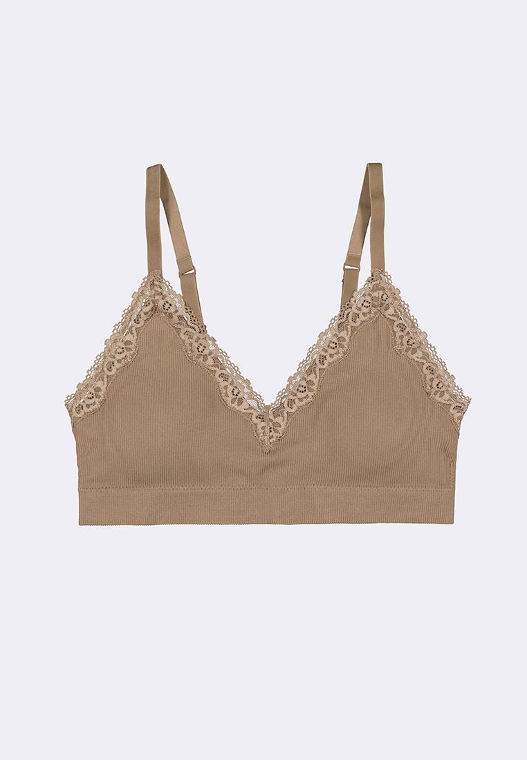 Women's Seamless Lace Triangle Bralette