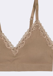 Women's Seamless Lace Triangle Bralette