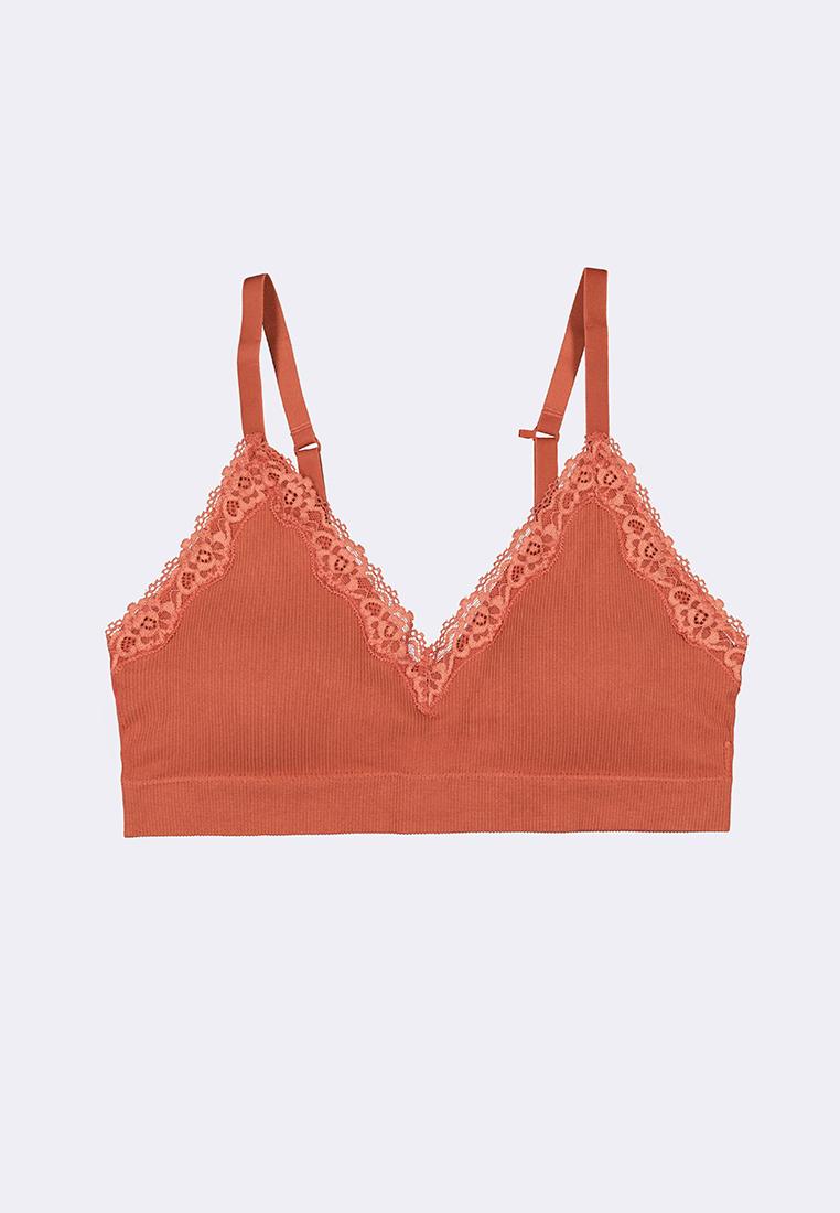 Women's Seamless Lace Triangle Bralette