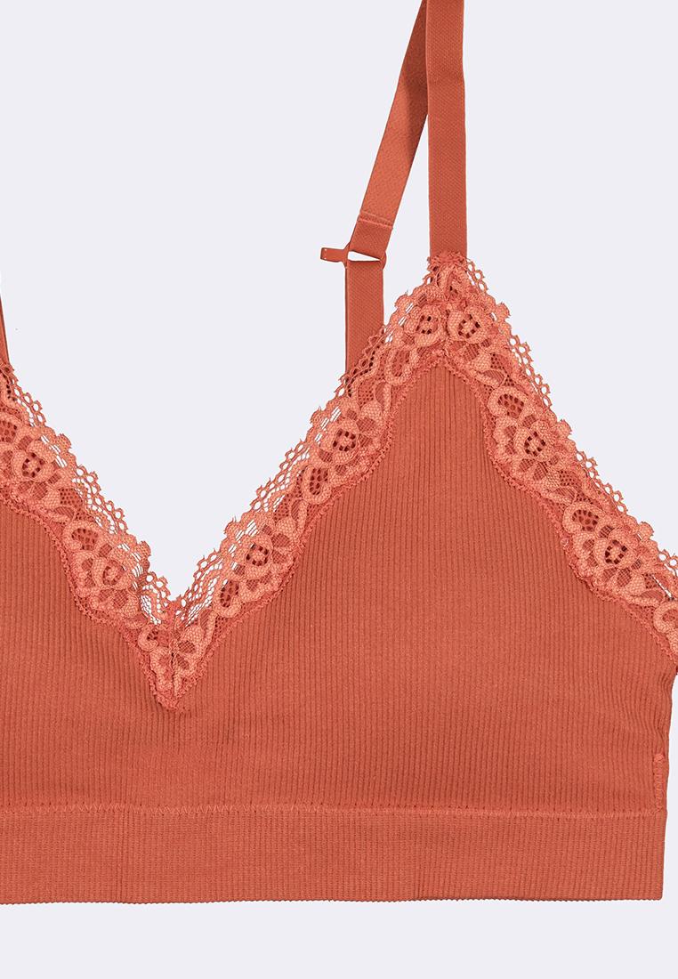 Women's Seamless Lace Triangle Bralette