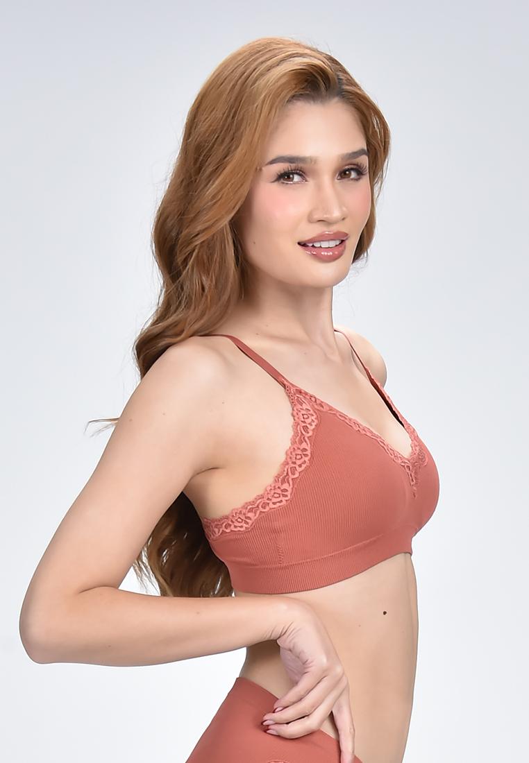 Women's Seamless Lace Triangle Bralette